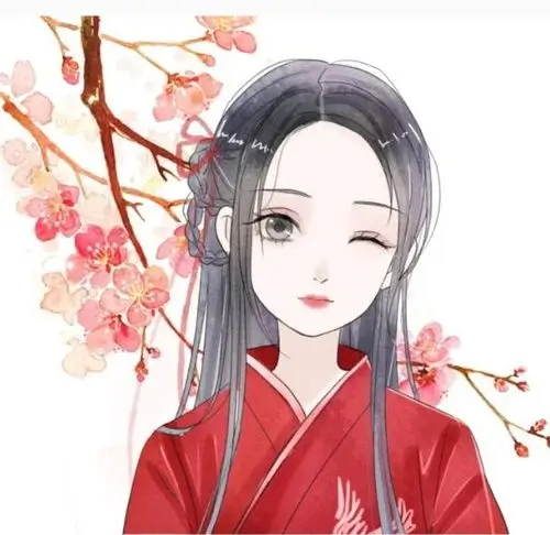 水墨丹青古风动漫头像
